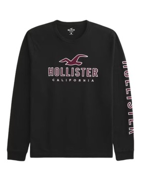 Hollister by Abercrombie - Long-Sleeve Logo Graphic Tee - L -