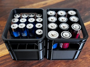 КОРЗИНА-КОНТЕЙНЕР ДЛЯ 12 БАТАРЕЙ АА БОЛЬШИХ ПАЛЬЦЕВ
