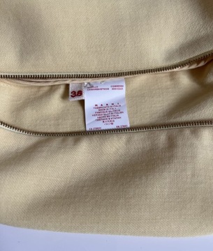 Marni bluzka żółta elegancka z wełny lamy