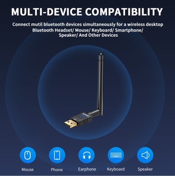Zexmte 100M Bluetooth 5.3 Adaptor Бесплатный USB-драйвер