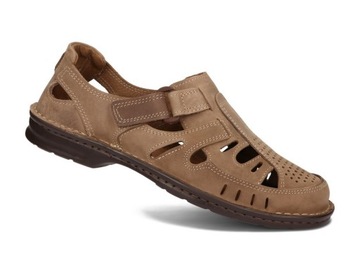 ПОЛЬСКАЯ МУЖСКАЯ ОБУВЬ НА ЛИПУЧКЕ 260 КОРИЧНЕВЫЙ 42