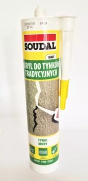 SILIKON SOUDAL AKRYL DO TYNKÓW TRADYCYJNYCH BIAŁY