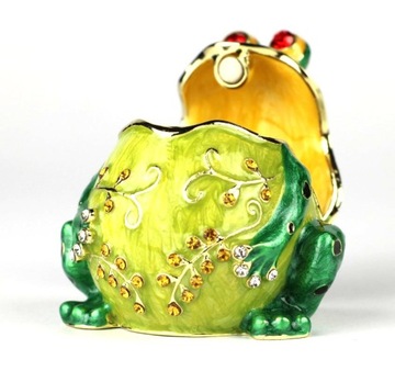 Шкатулка ЛЯГУШКА ФАБЕРЖЕ ЛЯГУШКА Металлическая статуэтка