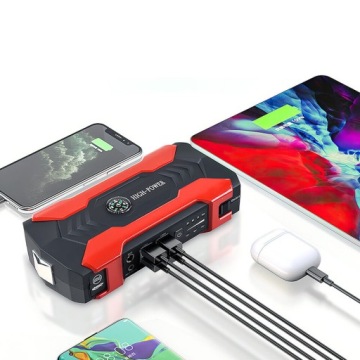 Jumpstarter, беспроводное, портативное зарядное устройство для автомобильного аккумулятора 800A 28000MAH