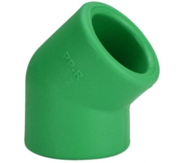 Kolano 20/45st zgrzewane PP R Zielone