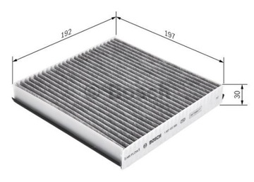 BOSCH 1 987 432 568 FILTR VENTILACE PROSTORU