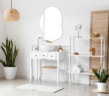 NOWOCZESNE LUSTRO NIEREGULARNE ASYMETRYCZNE 90x55