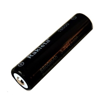 1x Akumulator 18650 8800 mAh 3,7V LI-ION Black R bateria