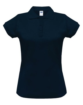 Koszulka Polo Damska JHK Polówka granatowa XXL 2XL