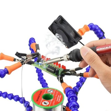 Рука помощи при пайке Третья рука, 6 гибких рычагов, стол Y6BE-MF-BK