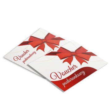 VOUCHER UPOMINKOWY A6 bon podarunkowy 500szt 350g