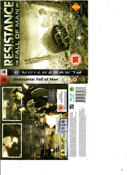 Экшен-игра для PS3 RESISTANCE FALL OF MAN, теперь вы СОПРОТИВЛЕНИЕ
