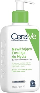 CeraVe NAWILŻAJĄCA EMULSJA: DO MYCIA dla skóry normalnej: i suchej 236 ml