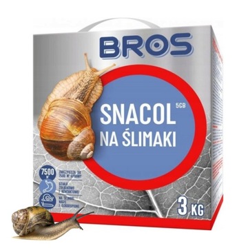 BROS Na Ślimaki Snacol Granulat TRUTKA Na Ślimaki Skuteczny Preparat 3kg