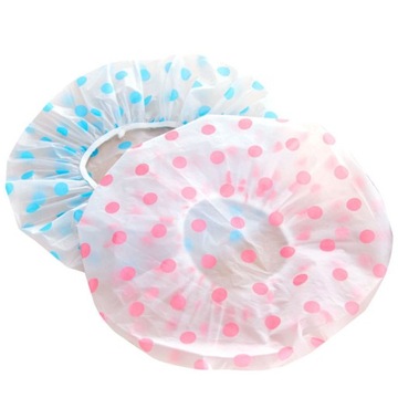 Fashion Waterproof Shower Cap Dot Bath Hair C
