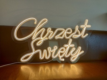 Podświetlany napis Neonowy Neon CHRZEST ŚWIETY 99C