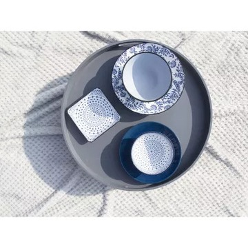 Круглый поднос для кровати СТОЛ 45см ГРАФИТ