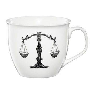 67287 KUBEK PORCELANOWY ZODIAC WAGA AMBITION
