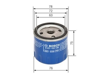 BOSCH 0 451 103 139 FILTR OLEJE