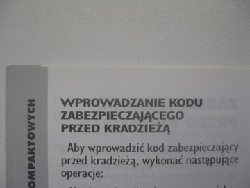 FIAT Ulysse Polska instrukcja obsługi radia orygin