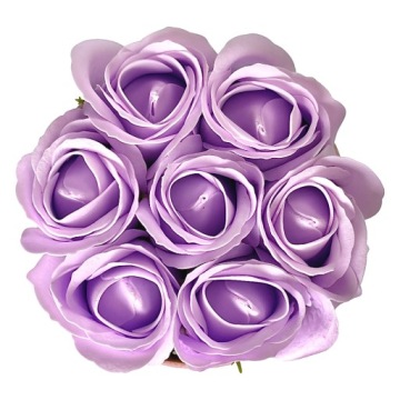 ЦВЕТОЧНАЯ КОРОБКА С МЫЛЬНЫМИ ЦВЕТАМИ ПОДАРОЧНЫЕ ЦВЕТЫ МЫЛЬНЫЕ РОЗЫ ВЕЛЮРОВАЯ КОРОБКА