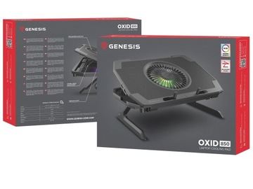 Охлаждающая подставка для ноутбука 15,6-17,3 дюйма Genesis Oxid 850 RGB стол