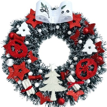 Праздничное новогоднее украшение ТРОЙНОЙ ПОДСВЕЧНИК подарок ко Дню Святого Николая