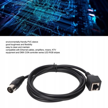 Кабель DIN 5-контактный — RJ45, 4,9 фута, 5-контактный штекерный разъем — RJ45