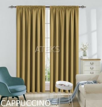 MATT PANAMA CURTAINS ON Tape 145x250 cappucino