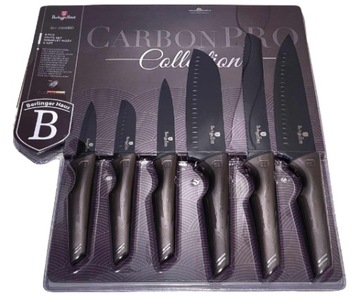 Berlinger Haus CarbonPRO komplet noży Noże kuchenne 6szt