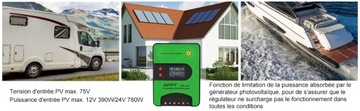 Контроллер заряда солнечной батареи MPPT 75 В 30 А