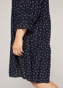 Tom Tailor Dress Fluent Feminine Shape - Navy Brow