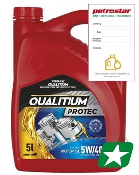 QUALITIUM PROTEC 5W40 SM/SL/CF 5L
