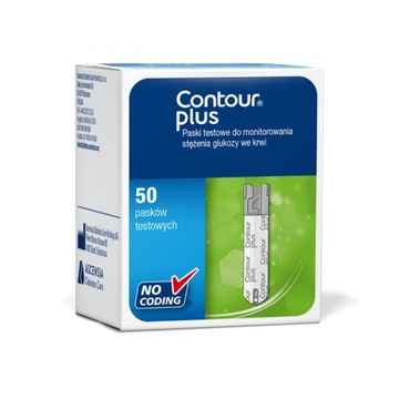 Paski Bayer Contour Plus 50 sztuk