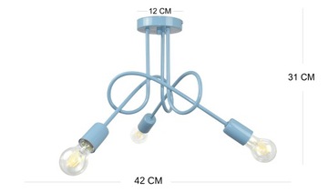 ПОТОЛОЧНЫЙ СВЕТИЛЬНИК LOFT PASTEL BLUE CAN LED PASTEL ДЛЯ МАЛЬЧИКА E27