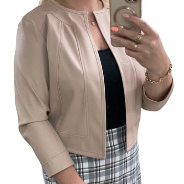 A03 BOLERKO RAMONESKA TOTAL LOOK BEŻ R.48