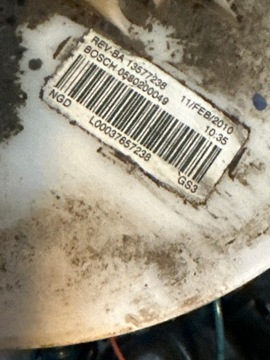 PUMPIČKA ČERPADLO PALIVA OPEL ASTRA IV J 1.4 T 13577238, 0580200049