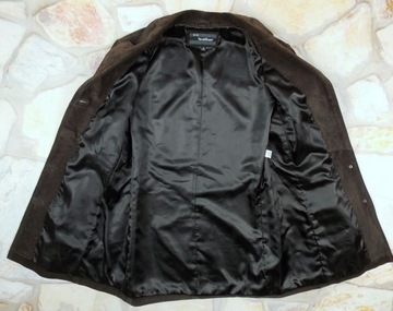 WS LEATER PORZĄDNY PŁASZCZ SKÓRZANY SKORA 42