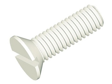 Śruba z poliamidu stożkowa; proste; M5x60mm-1szt