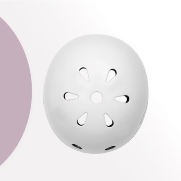 ДЕТСКИЙ ШЛЕМ ДЛЯ ВЕЛОСИПЕДА-СКУТЕРА - MoMi MIMI MAT БЕЛЫЙ - ABS EPS 47-58см