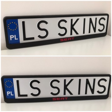 Рамка номерного знака сиденья / 2 шт.