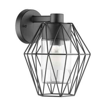 Kinkiet ogrodowy, zewnętrzny, Lampa ścienna, CANOVE Eglo czarny, vintage