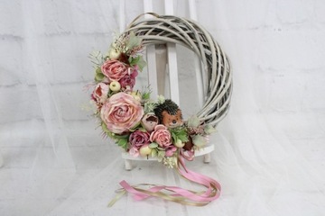 Осенний венок, украшение на дверь, украшение ПОДСОЛНУХИ