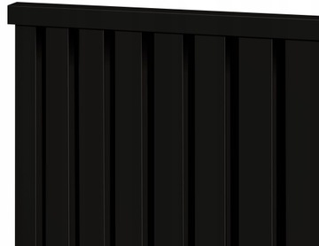 Deska lamelowa segment na płycie białej Czarny