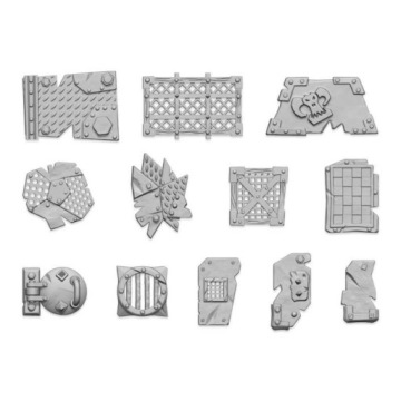 3D Printed Set - Large Ork plates 12szt.