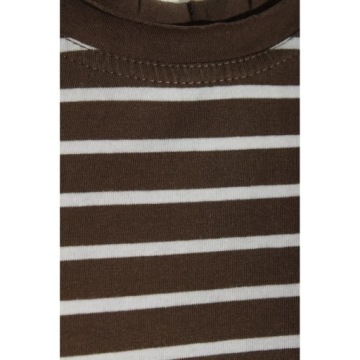 TCHIBO / TCM Футболка в полоску, размер EU 36, коричневая