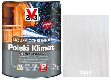 Lazura V33 Polski Klimat 12 LAT BIAŁA 5L