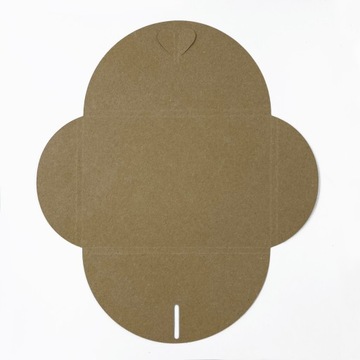 Крафт-конверт с сердцем для фотографий 10х15-10 шт.