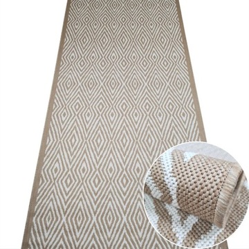 CHODNIK SZNURKOWY NOWOCZESNY KUCHENNY DO KUCHNI TKANY PŁASKO NA METRY 80 cm