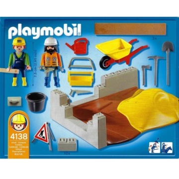 PLAYMOBIL BRICKS 4138 РЕМОНТ ДОРОГИ ТАЧКА BRICKS